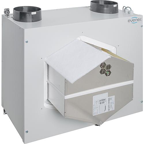 Central ventilation unit type HRV 20 for ceiling and Wall mounting (up to 200 m³/h) with heat recovery Anwendung 1