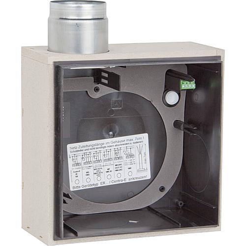 Ventilation housing, flush-mounted, model ER-UPB Standard 1