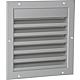 Grille de protection contre les intemperies en alu. 245x245 mm avec moustiquaire et ancrage mural