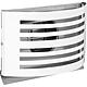 Exhaust air grille Alfa 125 White RAL 9010 w.insulated non-return flap Stainless steel 304