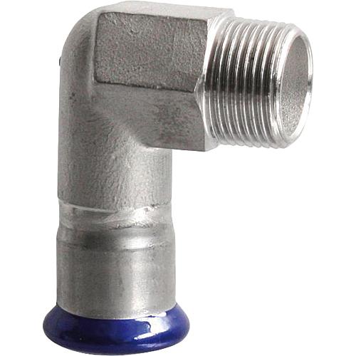 Stainless steel press fittings, M contour, junction elbow 90° (ET)