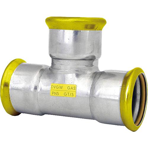 Gas T-piece stainless steel press fitting Standard 1