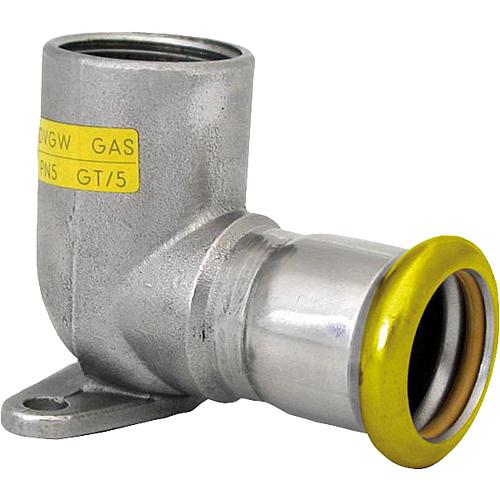 Gas 90° IT ceiling elbow stainless steel press fitting Standard 1