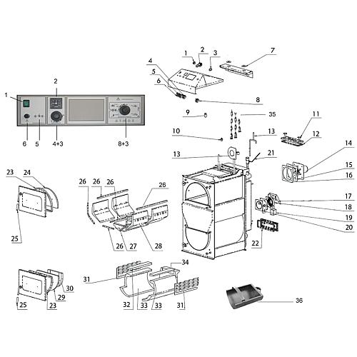 Moteur du ventilateur (Pos. Nº 14) Standard 1