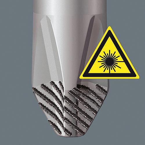 Tournevis cruciforme-Pozidriv WERA Kraftform Plus-série 300 lame hexagonale