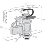 Egea model flush-mounted cistern