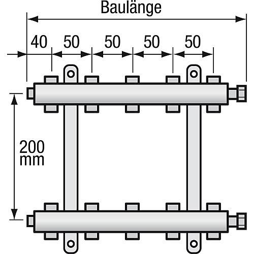 Edelstahl- Heizkreisverteiler strawa e-class 55..